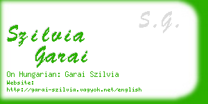 szilvia garai business card